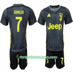 Jalkapallo Peliasut Juventus Ronaldo 7 Lasten Kolmas Pelipaita 2018-2019 Lyhythihainen
